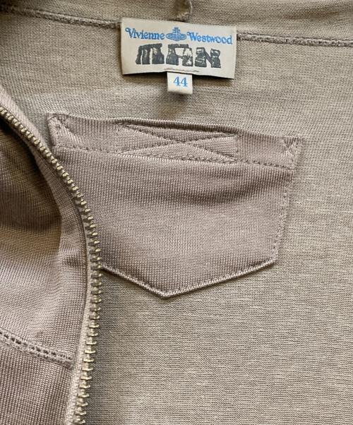 Vivienne Westwood man（ヴィヴィアン ウェストウッド マン）Vivienne Westwood man (ヴィヴィアン ウェストウッド マン) ビッグオーブ フルジップパーカー ベージュ サイズ:44の古着・服飾アイテム