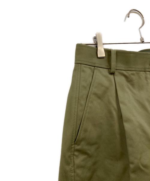 Loulou Willoughby（ルルウィルビー）Loulou Willoughby (ルルウィルビー) タックチノパンツ カーキ サイズ:1の古着・服飾アイテム