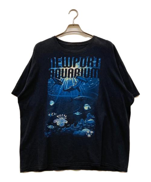 VINTAGE（ヴィンテージ）VINTAGE (ヴィンテージ) NEWPORT AQUARIUM TEE ブラック サイズ:下記参照の古着・服飾アイテム