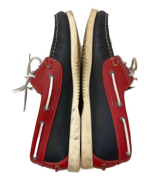 PARABOOT（パラブーツ）PARABOOT (パラブーツ) BARTH トリコロールデッキシューズ ホワイト サイズ:8の古着・服飾アイテム