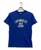 stussyステューシー）の古着「90s プリントTシャツ」｜ブルー