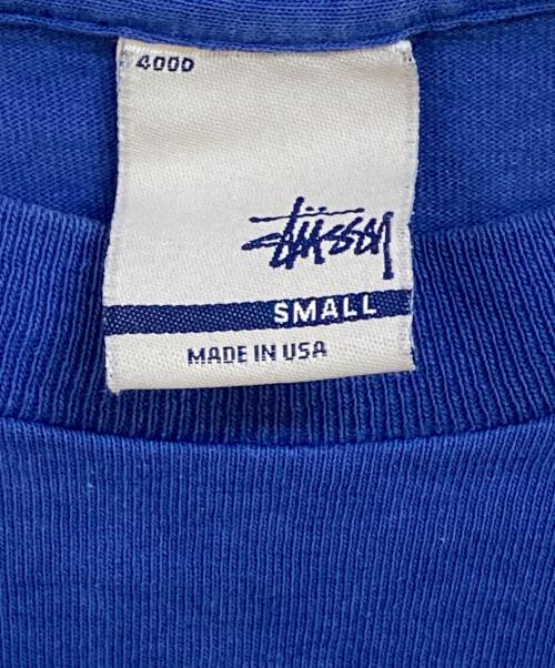 stussy（ステューシー）stussy (ステューシー) 90s プリントTシャツ ブルー サイズ:Sの古着・服飾アイテム