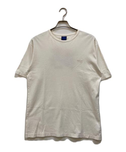 KENZO JEANS（ケンゾージーンズ）KENZO JEANS (ケンゾージーンズ) バックハイビスカス刺繍tシャツ ホワイト サイズ:Ｆの古着・服飾アイテム