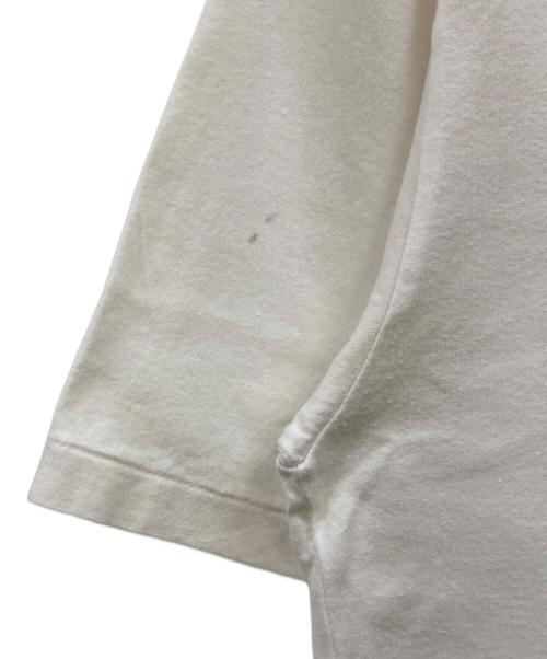 KENZO JEANS（ケンゾージーンズ）KENZO JEANS (ケンゾージーンズ) バックハイビスカス刺繍tシャツ ホワイト サイズ:Ｆの古着・服飾アイテム
