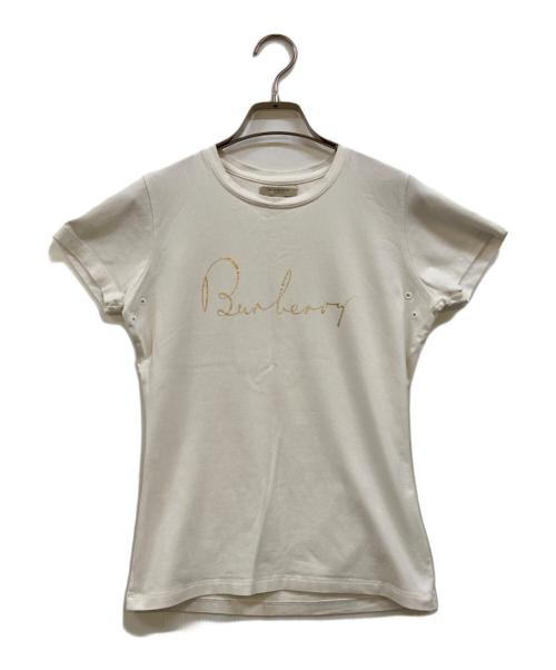 BURBERRY（バーバリー）BURBERRY (バーバリー) ロゴプリントTシャツ ホワイト サイズ:Sの古着・服飾アイテム