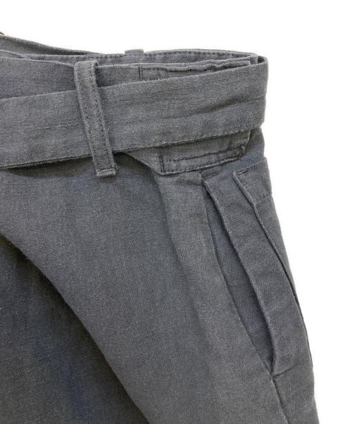 MM6 Maison Margiela（エムエムシックスメゾンマルジェラ）MM6 Maison Margiela (エムエムシックスメゾンマルジェラ) 04SS コットンリネンミディ丈スカート グレー サイズ:40の古着・服飾アイテム