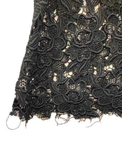 tricot COMME des GARCONS（トリココムデギャルソン）tricot COMME des GARCONS (トリココムデギャルソン) 06SS ベルベットラップスカート ブラック サイズ:Ｍの古着・服飾アイテム