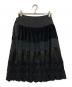tricot COMME des GARCONS（トリココムデギャルソン）の古着「06SS ベルベットラップスカート」｜ブラック