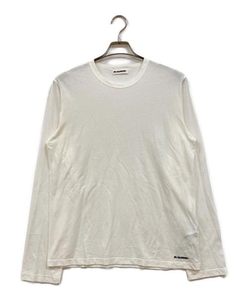 JIL SANDER（ジルサンダー）JIL SANDER (ジルサンダー) クルーネックシアーカットソー ホワイト サイズ:Ｍ 未使用品の古着・服飾アイテム