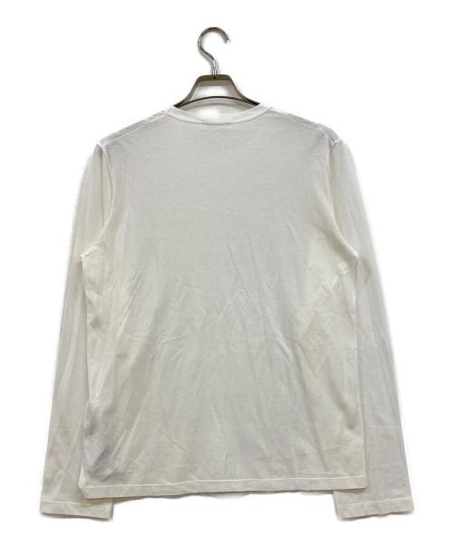 JIL SANDER（ジルサンダー）JIL SANDER (ジルサンダー) クルーネックシアーカットソー ホワイト サイズ:Ｍ 未使用品の古着・服飾アイテム