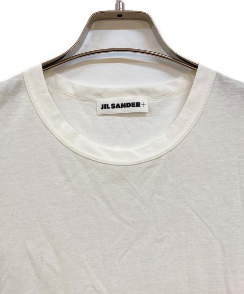 JIL SANDER（ジルサンダー）JIL SANDER (ジルサンダー) クルーネックシアーカットソー ホワイト サイズ:Ｍ 未使用品の古着・服飾アイテム
