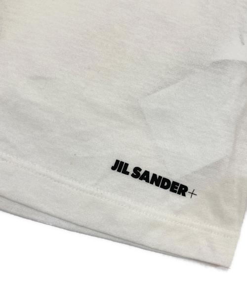 JIL SANDER（ジルサンダー）JIL SANDER (ジルサンダー) クルーネックシアーカットソー ホワイト サイズ:Ｍ 未使用品の古着・服飾アイテム