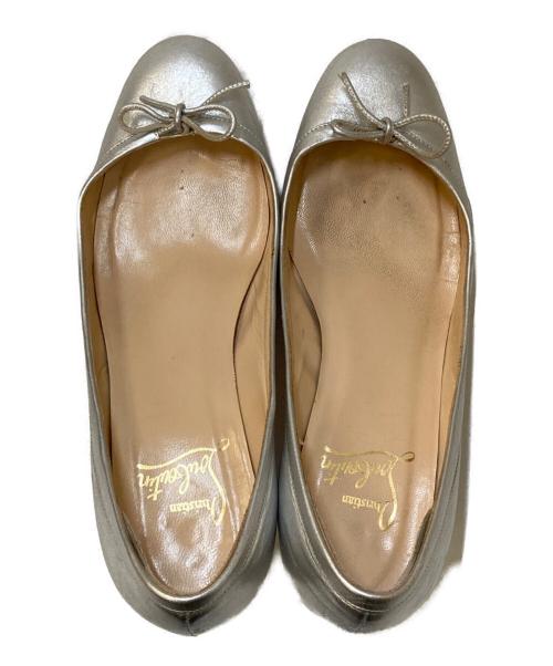 Christian Louboutin（クリスチャン・ルブタン）Christian Louboutin (クリスチャン・ルブタン) リボンヒールパンプス シルバー サイズ:36 1/2の古着・服飾アイテム