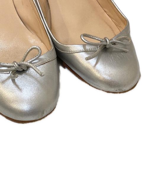 Christian Louboutin（クリスチャン・ルブタン）Christian Louboutin (クリスチャン・ルブタン) リボンヒールパンプス シルバー サイズ:36 1/2の古着・服飾アイテム
