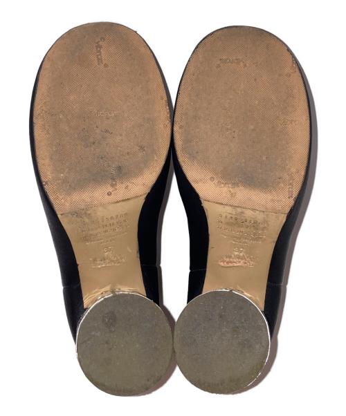 MM6 Maison Margiela（エムエムシックスメゾンマルジェラ）MM6 Maison Margiela (エムエムシックスメゾンマルジェラ) ミラーブロックヒールアンクルブーツ ブラック サイズ:37の古着・服飾アイテム