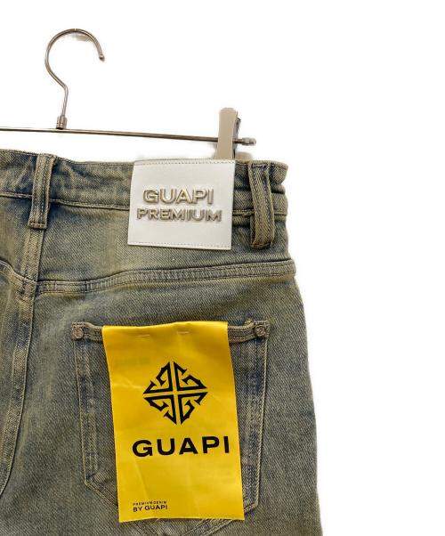 GUAPI（グアピ）GUAPI (グアピ) FADED CROSS DENIM SHORTS インディゴ サイズ:W32　(81㎝)の古着・服飾アイテム