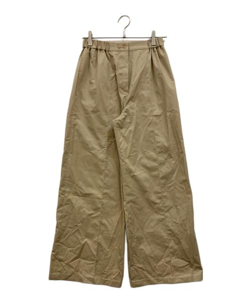 patou（パトゥ）patou (パトゥ) ゴムウエストパンツ ベージュ サイズ:34の古着・服飾アイテム
