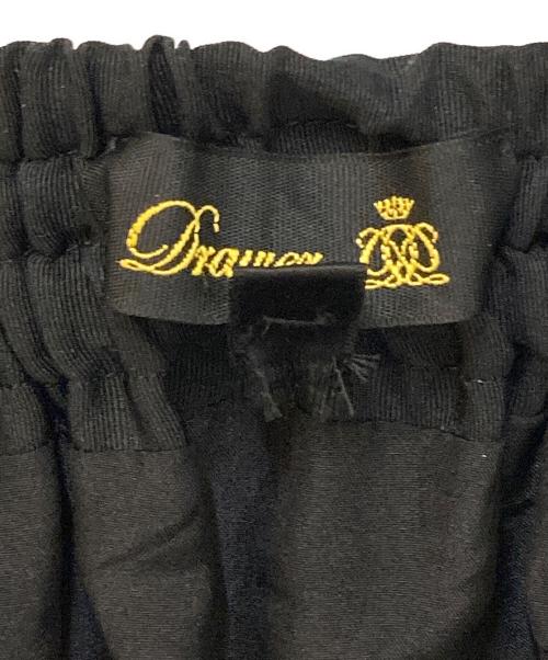 DRAWER（ドゥロワー）Drawer (ドゥロワー) シルクツイルフレアスカート ホワイト×ブラック サイズ:38の古着・服飾アイテム