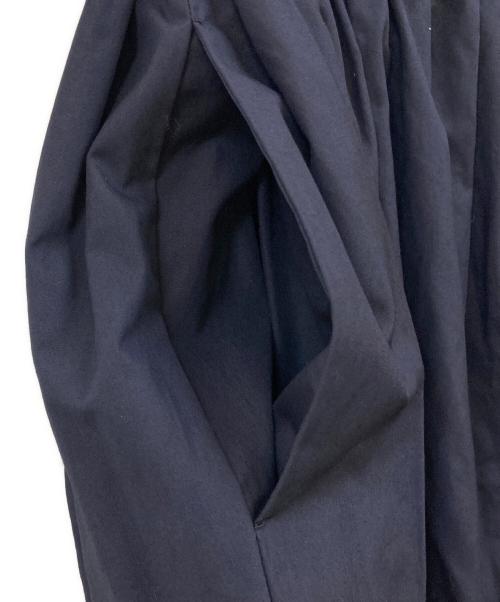 DRAWER（ドゥロワー）DRAWER (ドゥロワー) コットン ギャザー ロングスカート ネイビー サイズ:36の古着・服飾アイテム