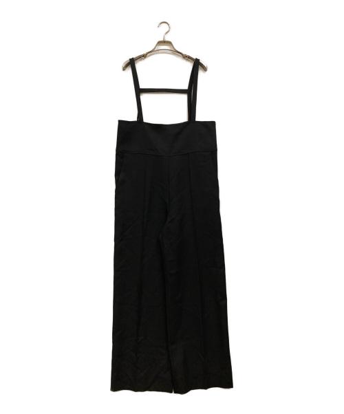 YORI（ヨリ）YORI (ヨリ) ドライツイードサロペット ブラック サイズ:38の古着・服飾アイテム