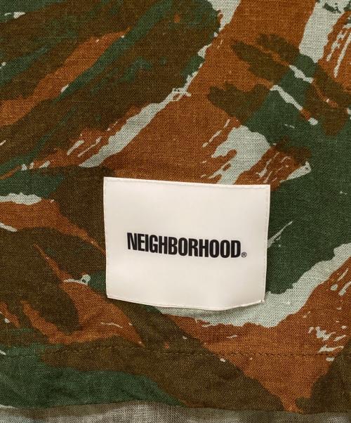 NEIGHBORHOOD（ネイバーフッド）NEIGHBORHOOD (ネイバーフッド) 総柄オープンカラーシャツ グリーン サイズ:Ｍの古着・服飾アイテム