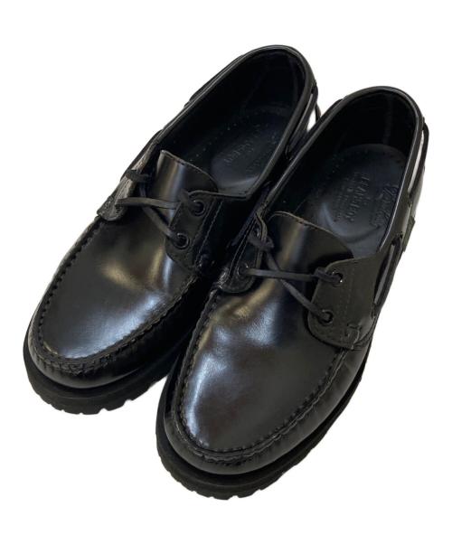 PARABOOT（パラブーツ）PARABOOT (パラブーツ) BEAMS BOY (ビームスボーイ) 別注MALO/F/RAID デッキシューズ ブラック サイズ:4の古着・服飾アイテム