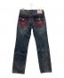 TRUE RELIGION (トゥルー レリジョン) RICKY BIG T FLP デニムパンツ ネイビー×レッド サイズ:W33：15000円