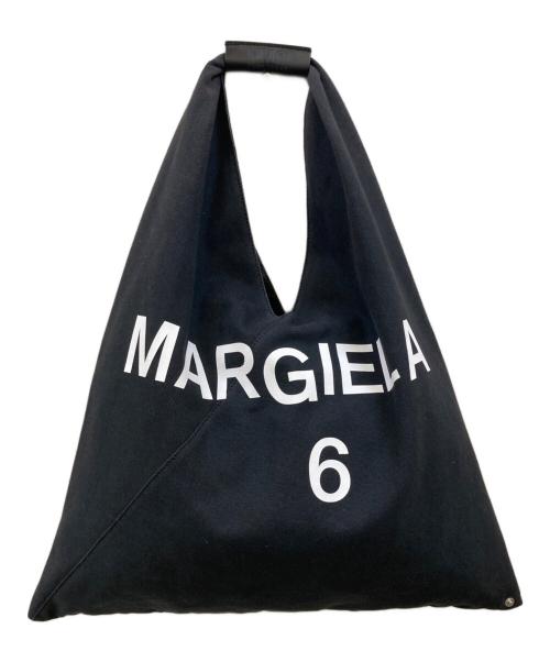 MM6 Maison Margiela（エムエムシックスメゾンマルジェラ）MM6 Maison Margiela (エムエムシックスメゾンマルジェラ) ロゴプリント ジャパニーズトートバッグ ブラックの古着・服飾アイテム