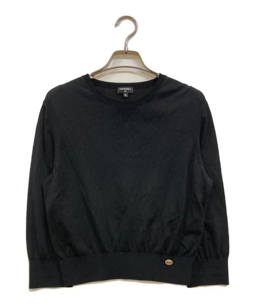 CHANEL（シャネル）CHANEL (シャネル) ココボタンニット ブラック サイズ:36の古着・服飾アイテム