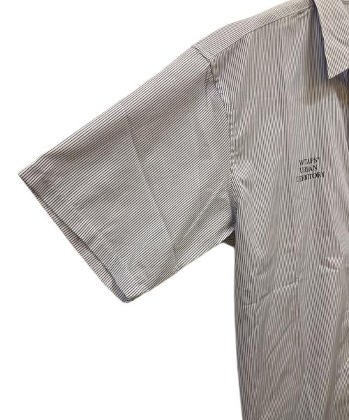 WTAPS（ダブルタップス）WTAPS (ダブルタップス) TXT 01 / SS / CTPL. BROADCLOTH. TEXTILE ブルー×ホワイト サイズ:03 未使用品の古着・服飾アイテム