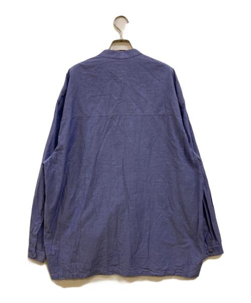 E.TAUTZ（イートーツ）E.TAUTZ (イートーツ) バンドカラーシャツ ブルー サイズ:Sの古着・服飾アイテム