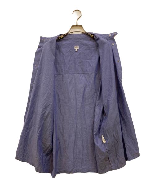 E.TAUTZ（イートーツ）E.TAUTZ (イートーツ) バンドカラーシャツ ブルー サイズ:Sの古着・服飾アイテム