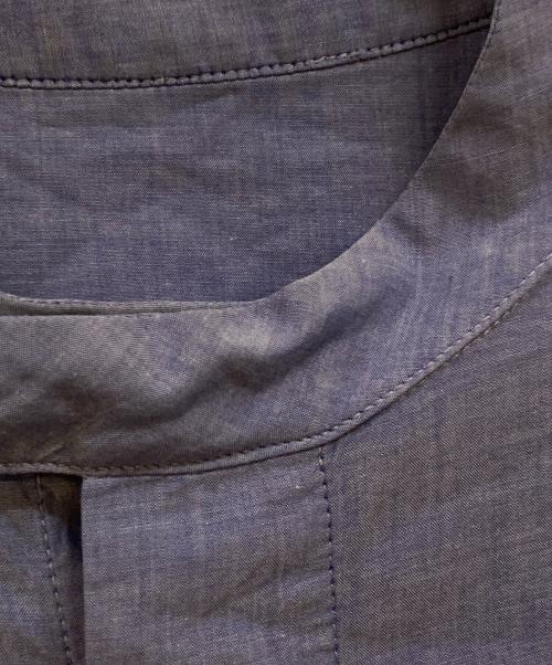 E.TAUTZ（イートーツ）E.TAUTZ (イートーツ) バンドカラーシャツ ブルー サイズ:Sの古着・服飾アイテム