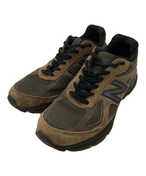 NEW BALANCE（ニューバランス）NEW BALANCE (ニューバランス) M990 ローカットスニーカー ブラウン×カーキ サイズ:27.5㎝の古着・服飾アイテム