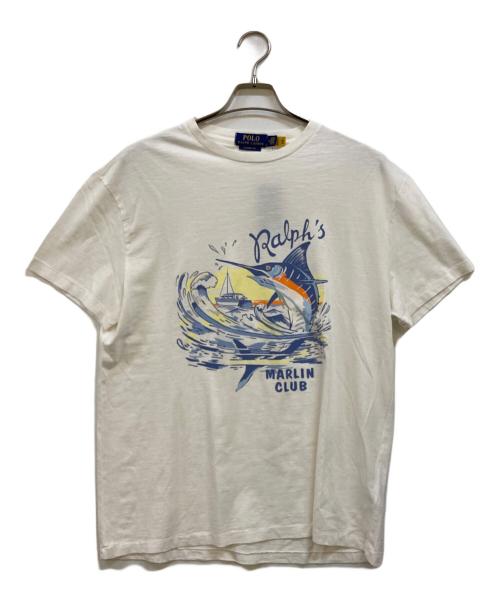 POLO RALPH LAUREN（ポロ・ラルフローレン）POLO RALPH LAUREN (ポロ・ラルフローレン) プリントTシャツ ホワイト サイズ:Ｍ 未使用品の古着・服飾アイテム