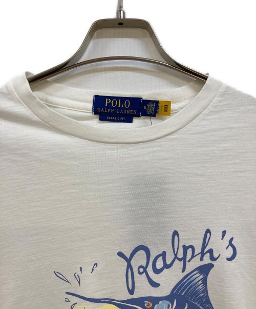 POLO RALPH LAUREN（ポロ・ラルフローレン）POLO RALPH LAUREN (ポロ・ラルフローレン) プリントTシャツ ホワイト サイズ:Ｍ 未使用品の古着・服飾アイテム