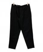Graphpaperグラフペーパー）の古着「SELVAGE WOOL COOK PANTS」｜ブラック