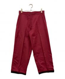 DRIES VAN NOTEN（ドリスヴァンノッテン）の古着「コットンパンツ」｜レッド