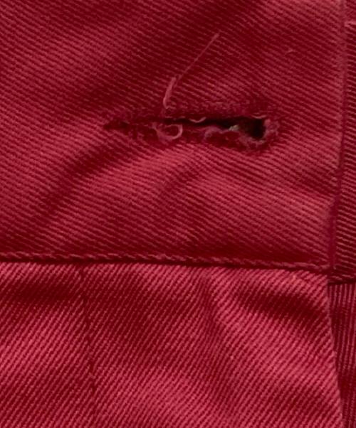 DRIES VAN NOTEN（ドリスヴァンノッテン）DRIES VAN NOTEN (ドリスヴァンノッテン) コットンパンツ レッド サイズ:36の古着・服飾アイテム