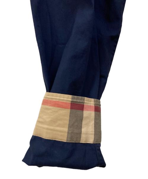 BURBERRY（バーバリー）BURBERRY (バーバリー) ホース刺繍 プレーンシャツ ネイビー サイズ:Ｍの古着・服飾アイテム