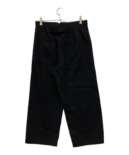 JIL SANDER（ジルサンダー）JIL SANDER (ジルサンダー) ウールギャバジンスラックス ブラック サイズ:44の古着・服飾アイテム