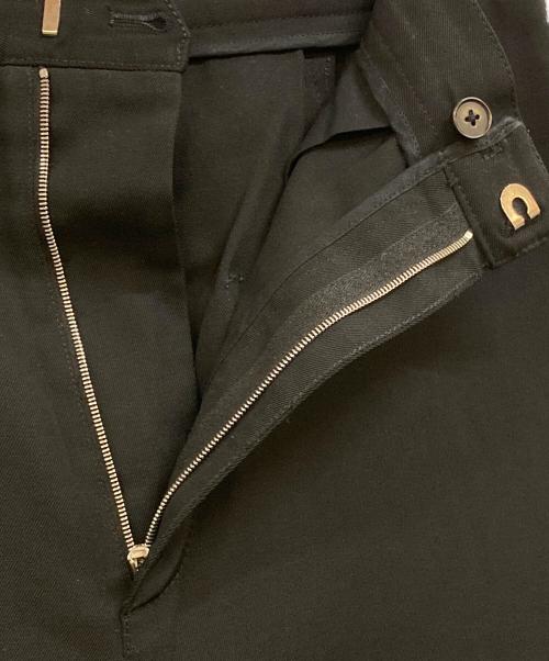 JIL SANDER（ジルサンダー）JIL SANDER (ジルサンダー) ウールギャバジンスラックス ブラック サイズ:44の古着・服飾アイテム