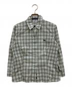 BURBERRY BLUE LABELバーバリー ブルー レーベル）の古着「ホース刺繍チェックシャツ」｜ブルー