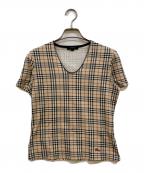 BURBERRY LONDONバーバリーロンドン）の古着「ノバチェックカットソー」｜ベージュ