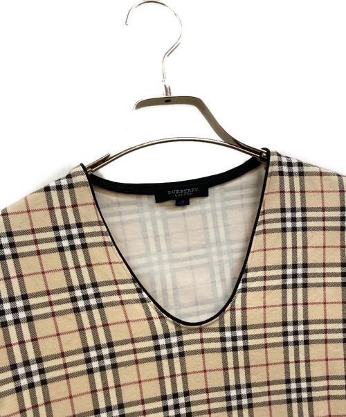 BURBERRY LONDON（バーバリーロンドン）BURBERRY LONDON (バーバリーロンドン) ノバチェックカットソー ベージュ サイズ:1の古着・服飾アイテム