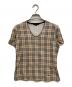 BURBERRY LONDON（バーバリーロンドン）の古着「ノバチェックカットソー」｜ベージュ