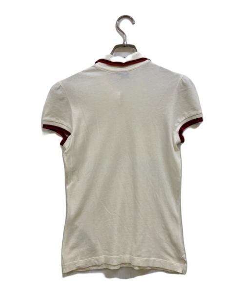 MONCLER（モンクレール）MONCLER (モンクレール) ポロシャツ ホワイト サイズ:XSの古着・服飾アイテム