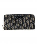 Diorディオール）の古着「OBLIQUE BOW LONG WALLET LI 928」｜ネイビー