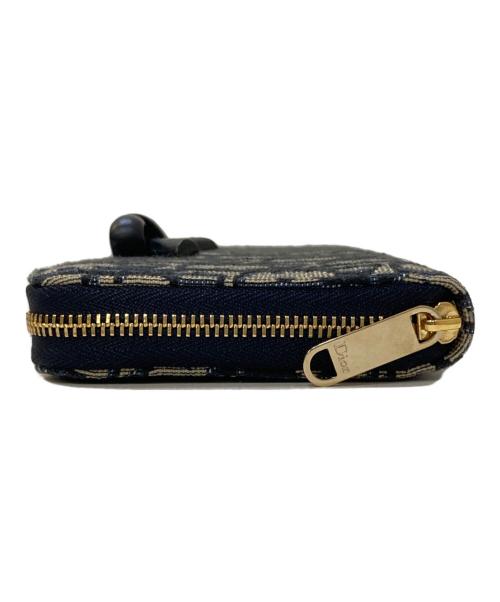 Dior（ディオール）DIOR (ディオール) OBLIQUE BOW LONG WALLET LI 928 ネイビーの古着・服飾アイテム