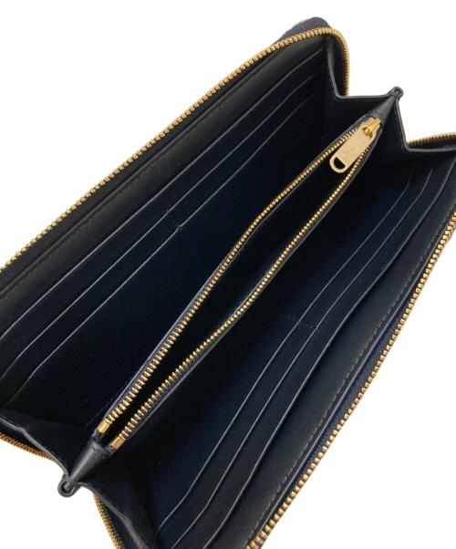 Dior（ディオール）DIOR (ディオール) OBLIQUE BOW LONG WALLET LI 928 ネイビーの古着・服飾アイテム
